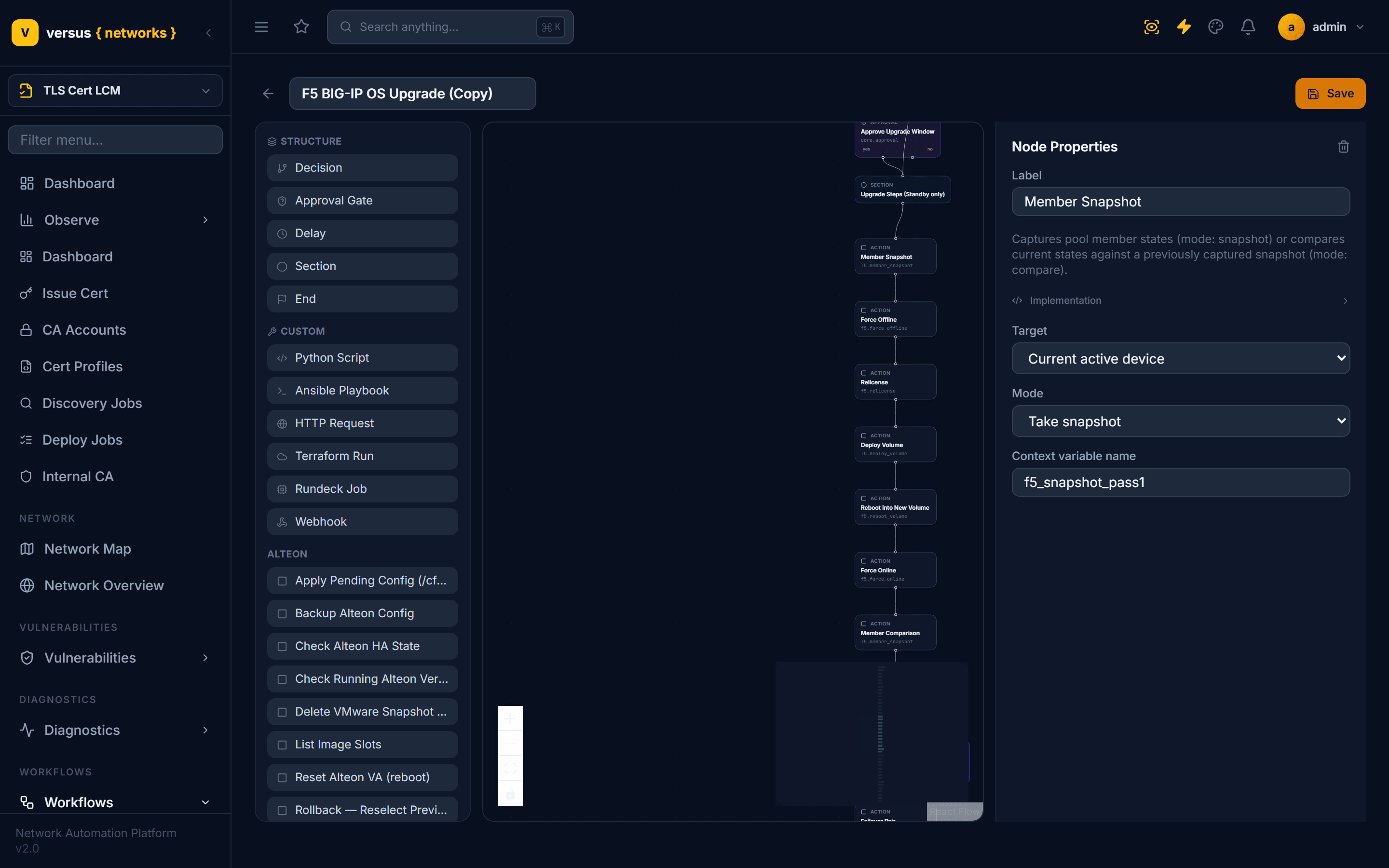 Click to enlarge The duplicated, fully-editable copy of the workflow open in the builder