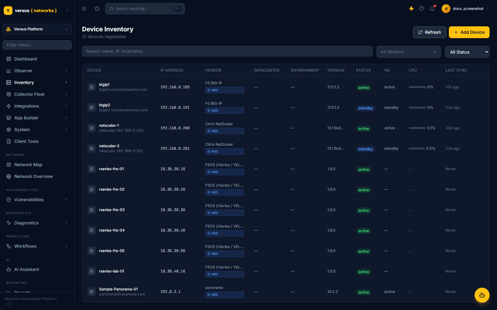 Device Inventory