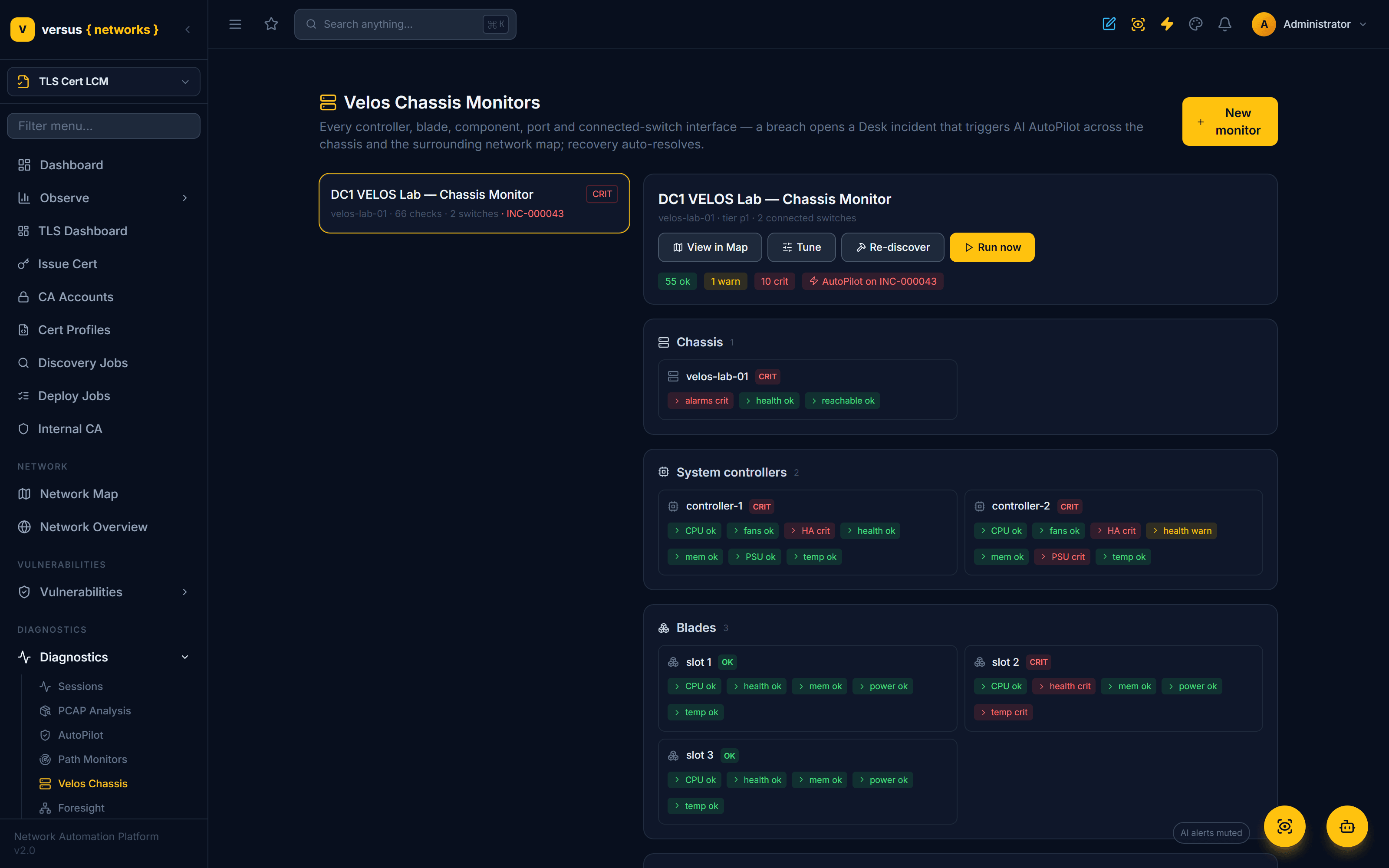 Click to enlarge A breached chassis with a P1 incident and AutoPilot engaged